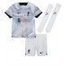 Liverpool Darwin Nunez #27 kläder Barn 2022-23 Bortatröja Kortärmad (+ korta byxor)